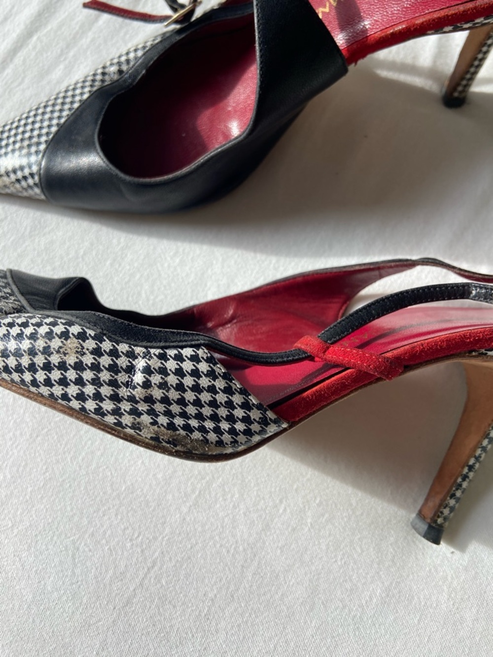 Dolce & Gabbana Houndstooth Heels - Picture 4 of 10